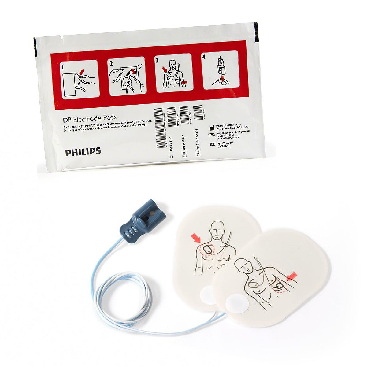 Electrodes adultes HeartStart FR2