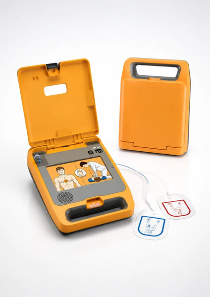 Défibrillateur automatique Mindray, vue du produit