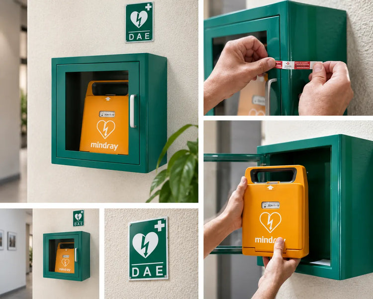 Étapes d’installation d’un défibrillateur en armoire murale