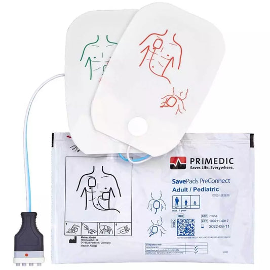 Electrodes adultes préconnectées Primedic SavePads PreConnect