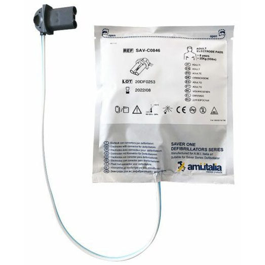 Paires d'électrodes adulte pré-connectées SAVER ONE