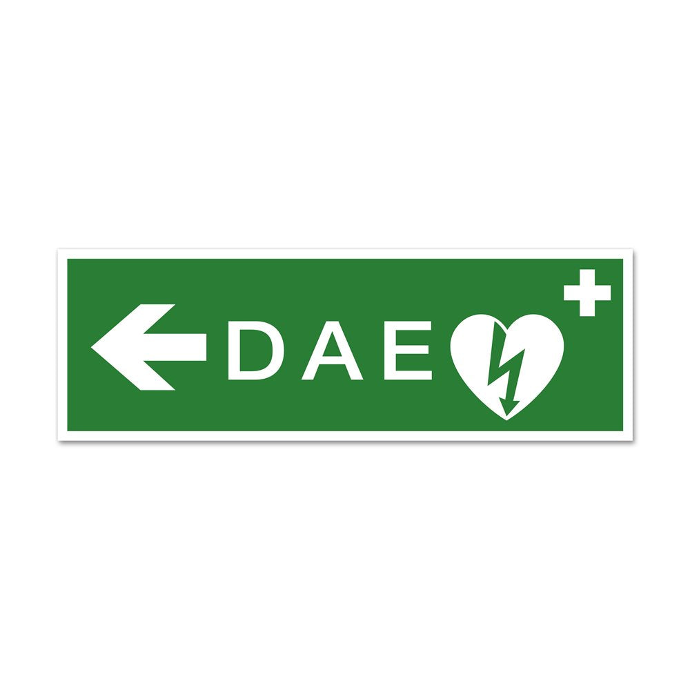 Signalétique ‘DAE flèche à gauche’
