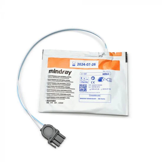 Électrodes Mindray BeneHeart MR62 (compatibles C1, C2, D1, D3, D6)